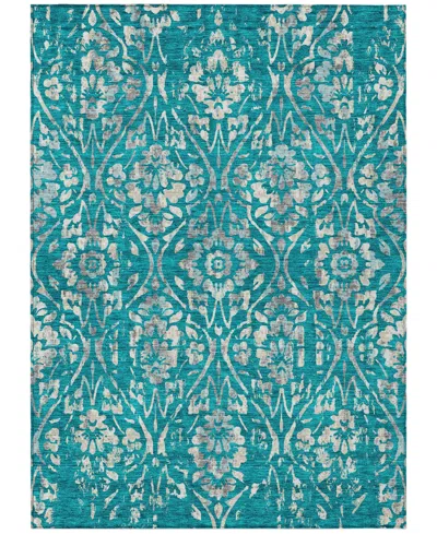 Addison Chantille Machine Washable Acn868 8'x10' Area Rug In Teal