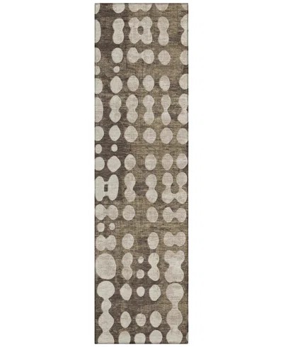 Addison Chantille Acn869 2'3"x7'6" Runner Area Rug In Brown