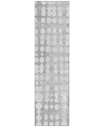 Addison Chantille Acn869 2'3"x7'6" Runner Area Rug In Gray