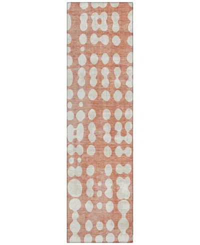 Addison Chantille Acn869 2'3"x7'6" Runner Area Rug In Salmon