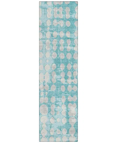 Addison Chantille Machine Washable Acn869 2'3"x7'6" Runner Area Rug In Teal
