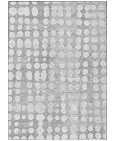 Addison Chantille Machine Washable Acn869 8'x10' Area Rug In Gray