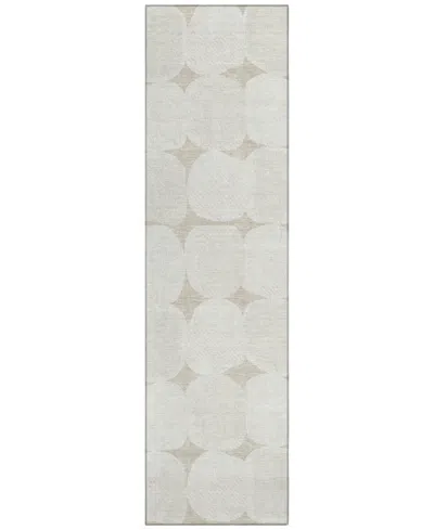 Addison Chantille Machine Washable Acn870 2'3"x7'6" Runner Area Rug In Beige