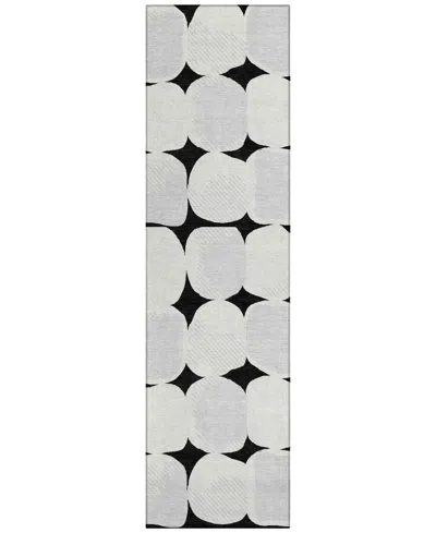 Addison Chantille Acn870 2'3"x7'6" Runner Area Rug In Black
