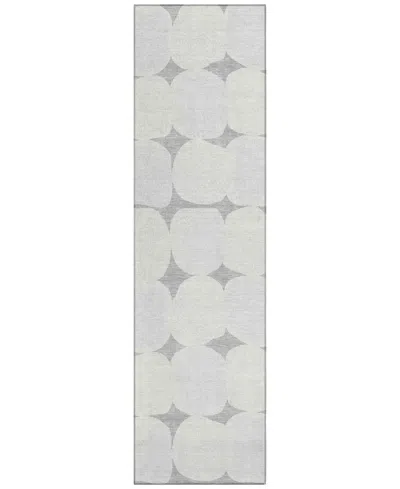 Addison Chantille Acn870 2'3"x7'6" Runner Area Rug In Gray
