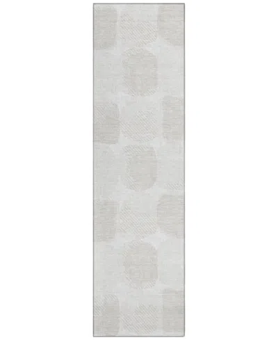 Addison Chantille Machine Washable Acn870 2'3"x7'6" Runner Area Rug In Ivory