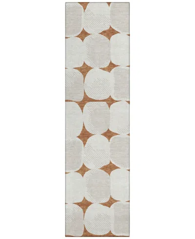 Addison Chantille Acn870 2'3"x7'6" Runner Area Rug In Paprika