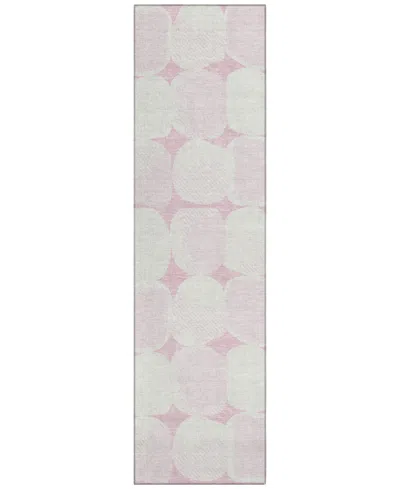 Addison Chantille Acn870 2'3"x7'6" Runner Area Rug In Pink