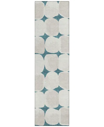 Addison Chantille Acn870 2'3"x7'6" Runner Area Rug In Teal
