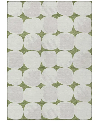 Addison Chantille Machine Washable Acn870 2'6"x3'10" Area Rug In Green