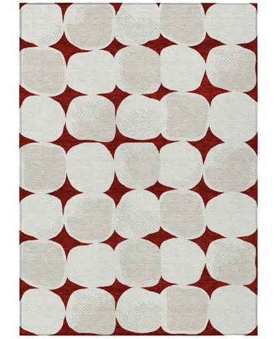 Addison Chantille Acn870 3'x5' Area Rug In Burgundy