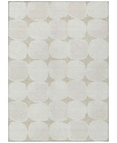 Addison Chantille Machine Washable Acn870 5'x7'6" Area Rug In Beige