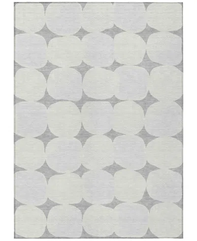 Addison Chantille Machine Washable Acn870 5'x7'6" Area Rug In Gray