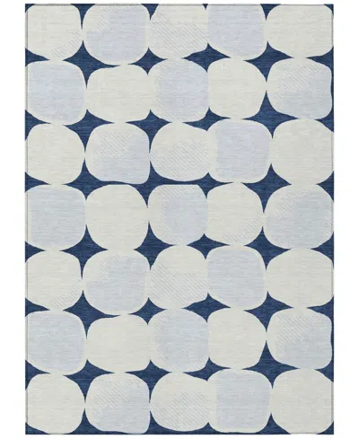 Addison Chantille Machine Washable Acn870 8'x10' Area Rug In Navy