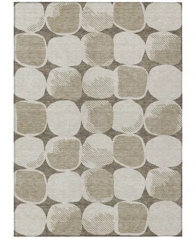 Addison Chantille Machine Washable Acn870 8'x10' Area Rug In Taupe