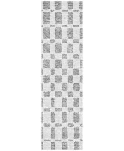 Addison Chantille Machine Washable Acn871 2'3"x7'6" Runner Area Rug In Gray