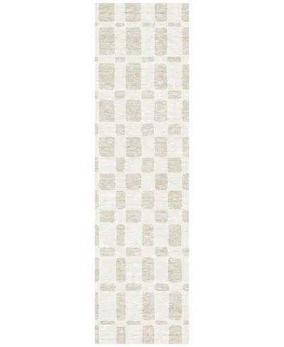 Addison Chantille Machine Washable Acn871 2'3"x7'6" Runner Area Rug In Ivory
