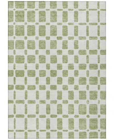 Addison Chantille Machine Washable Acn871 5'x7'6" Area Rug In Sage