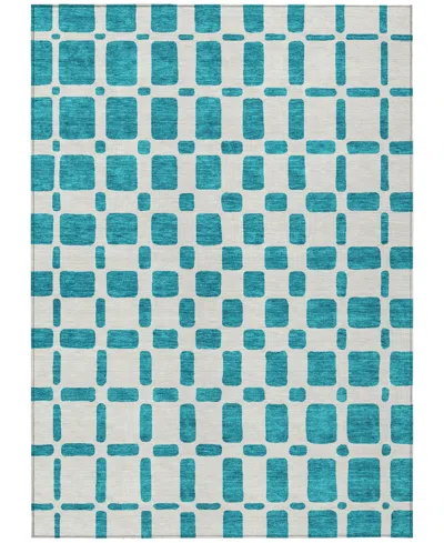 Addison Chantille Machine Washable Acn871 8'x10' Area Rug In Teal
