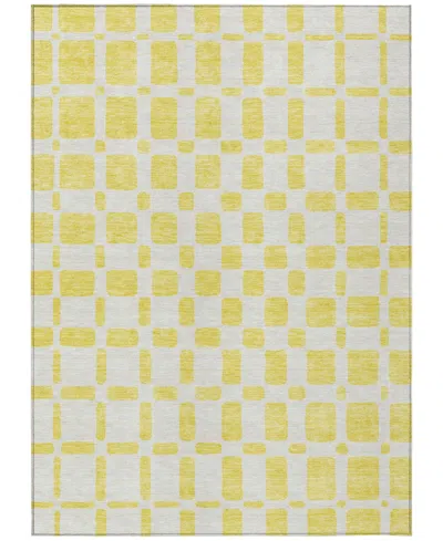 Addison Chantille Acn871 9'x12' Area Rug In Yellow