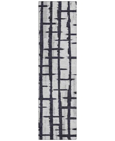 Addison Chantille Acn872 2'3"x7'6" Runner Area Rug In Black