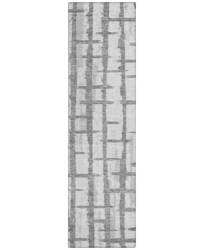 Addison Chantille Acn872 2'3"x7'6" Runner Area Rug In Gray