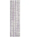 Addison Chantille Acn872 2'3"x7'6" Runner Area Rug In Lavender
