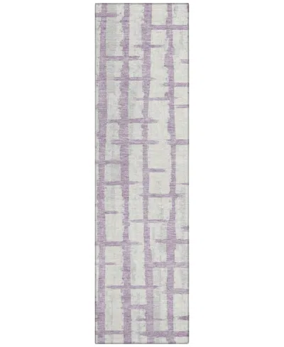 Addison Chantille Acn872 2'3"x7'6" Runner Area Rug In Lavender