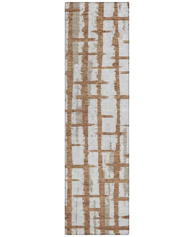Addison Chantille Acn872 2'3"x7'6" Runner Area Rug In Paprika