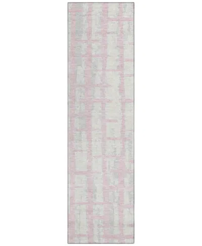 Addison Chantille Acn872 2'3"x7'6" Runner Area Rug In Pink