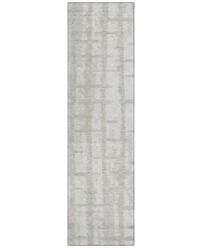 Addison Chantille Machine Washable Acn872 2'3"x7'6" Runner Area Rug In Taupe