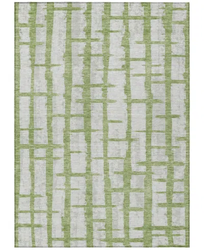 Addison Chantille Machine Washable Acn872 5'x7'6" Area Rug In Green