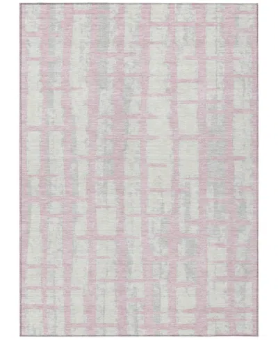 Addison Chantille Machine Washable Acn872 8'x10' Area Rug In Pink