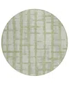 Addison Chantille Acn872 8'x8' Round Area Rug In Sage