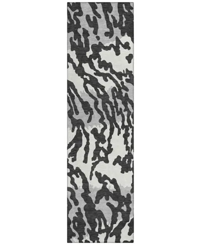 Addison Chantille Acn873 2'3"x7'6" Runner Area Rug In Black