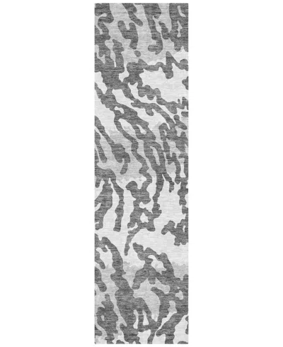 Addison Chantille Acn873 2'3"x7'6" Runner Area Rug In Gray