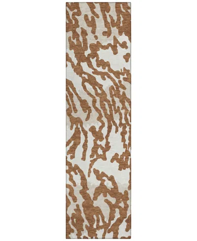 Addison Chantille Acn873 2'3"x7'6" Runner Area Rug In Paprika