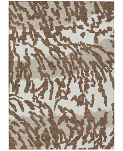 Addison Chantille Acn873 5'x7'6 Area Rug In Chocolate