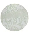 Addison Chantille Acn873 8'x8' Round Area Rug In Sage