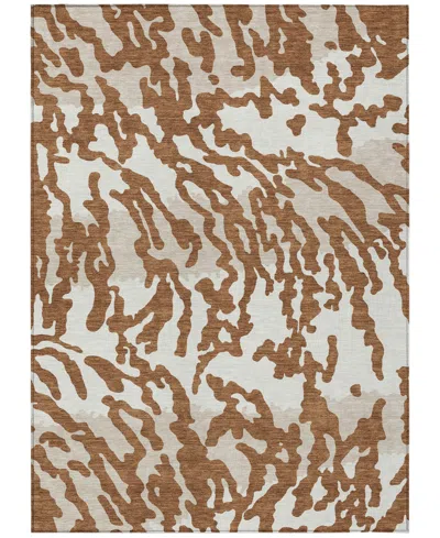 Addison Chantille Machine Washable Acn873 9'x12' Area Rug In Paprika