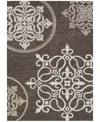 Addison Chantille Machine Washable Acn874 5'x7'6" Area Rug In Chocolate