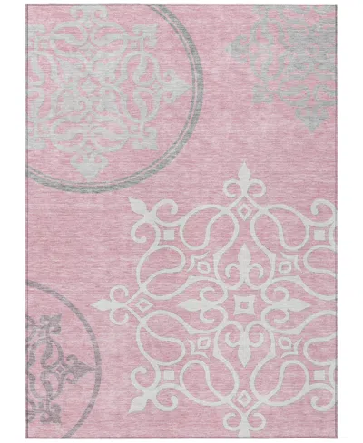 Addison Chantille Acn874 5'x7'6 Area Rug In Pink