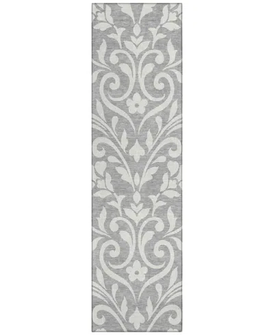 Addison Chantille Acn875 2'3"x7'6" Runner Area Rug In Gray