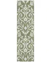 Addison Chantille Acn875 2'3"x7'6" Runner Area Rug In Olive