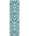 Addison Chantille Acn875 2'3"x7'6" Runner Area Rug In Teal