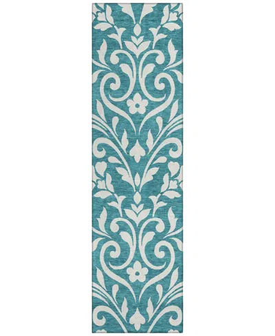 Addison Chantille Acn875 2'3"x7'6" Runner Area Rug In Teal