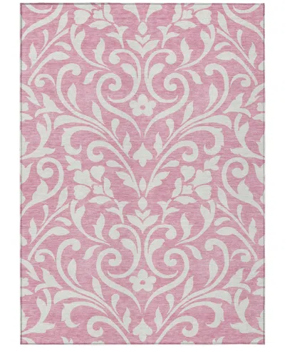 Addison Chantille Machine Washable Acn875 2'6"x3'10" Area Rug In Pink