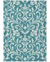 Addison Chantille Machine Washable Acn875 2'6"x3'10" Area Rug In Teal