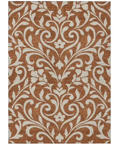 Addison Chantille Machine Washable Acn875 3'x5' Area Rug In Paprika