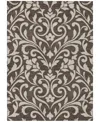 Addison Chantille Machine Washable Acn875 8'x10' Area Rug In Chocolate
